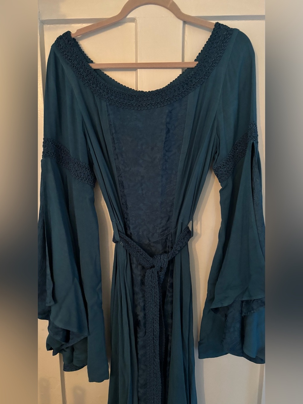 Holy Clothing Eowyn Maxi Renaissance Medieval Cosplay Ren Faire Corset Dress - Picture 4 of 8